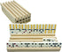 Yuanhe Domino Holder Trays Rack, Set of 4 Wooden Tiles Stand Holders for Mexican Train Rummy