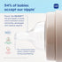 9oz 2+ 3 Pack MAM Premium Glass Wide Neck Baby Bottle with Medium Flow Breastfeeding-Like Silicone Nipple, Easy