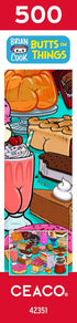 Ceaco - Brian Cook - Butts on Things - Sweet Cheeks - 500 Piece Jigsaw Puzzle