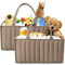 SWEET DOLPHIN 2-Pack Quilted Diaper Caddy Organizer Premium Puffer Style Nursery Storage