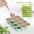 Baby Food Storage Container - 1.5oz x 12 Pods Silicone Freezer Tray with Lid for Homemade Baby Food (Green)