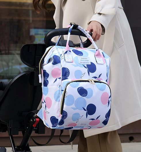 Ybberik Backpack 24L Diaper Bag for Moms with Insulated Pockets, Stroller Straps, Large Capacity, Lightweight Baby Bag