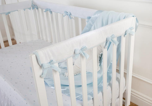 TL Care Fitted Crib Sheet 28" x 52", Soft Breathable 100% Cotton Jersey, Blue Stars and Moon, Fits Crib & Toddler Bed