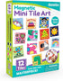 Magnetic Mini Tile Art DIY Craft Kit, Design and Paint Magnet Tiles, Includes 12 Tile Magnets, 8 Paint Colors