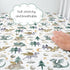 52" 28" HawSkgFub Watercolor Cute Dragon Fairy Tale Fitted Standard Crib Sheet Baby Boy, Cloud Moon Star Dragons Egg