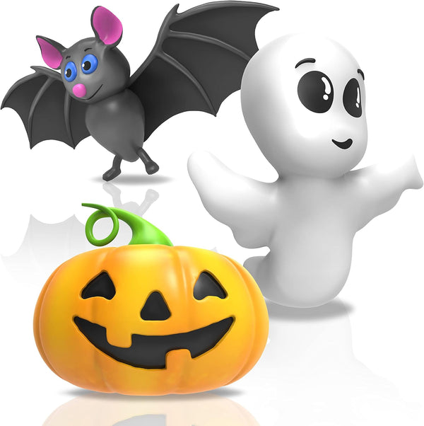 Halloween Bath Toys for Babies and Toddlers, No Hole Animal Bath Toys, BPA-Free, Mold-Free, Infant Bath Toys 1-18 Months