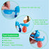 Baby Fruit Feeder/Food Feeder Pacifier for Babies (2 Pack) - HAOBAOBEI Mesh Teethers in Appetite Stimulating Colors