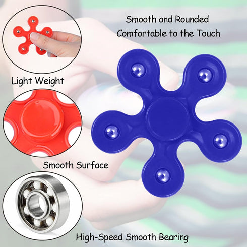 32 Pack (32) High Speed Bearing Quiet Fidget Spinners Bulk, Stress Relief Sensory Fidget Toys Bulk for Kids, Birthday