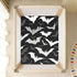 Bseiialft 52 28 Black White Bats Halloween Crib Sheets for Boys Girls Soft and Breathable Cotton Baby Sheets