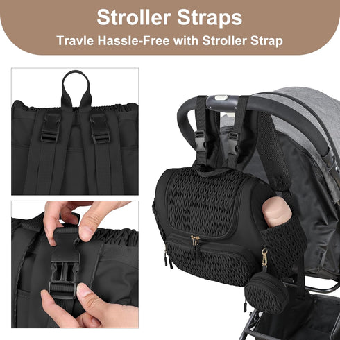 Backpack Backpacks Geestock Diaper Bag Small Diaper Stylish Mini Maternity Baby Bags for Baby Boy with Insulated