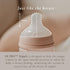 Suavinex Bonhomia 3 Pack Glass Baby Bottle with SX PRO Silicone Nipple, Anti Colic for Breastfed Babies, Pink/Beige
