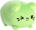 Aurora Enchanting Tasty Peach Pistachio Meowchi Stuffed Animal - Bright & Colorful