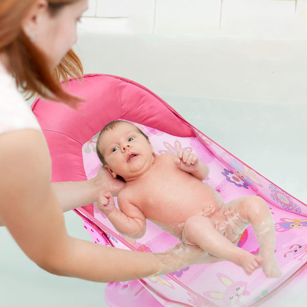 Juaugusep Baby Bath Seat 3 -in- 1 Foldable Sitting or Lying Baby Bath