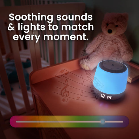 2nd 28 2.4GHz Babysense Baby Sound Machine with Night Light | Gen | Soothing Sounds | Toddler Sleep Trainer |