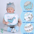 Set 12 Set 17-22 Inch Backpack PEDOLLTREE Reborn Baby Dolls Clothes Accessories Dinosaur Outfit Pcs for Reborn Doll