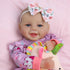 18 inch 3+ SCOM Baby Doll Girl, Realistic Soft Body Baby Doll Real Life Cute Baby with Accessories for Year Old Gifts