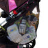 Evelots 2 Pack Bike/Stroller Storage Bag, Side Sling with Hook & Loop, Durable Polyester, Black