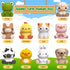 Learning Toy for Toddlers 1-3, 10 Farm Animal Toys & Barns, Montessori Educational Sensory Gift