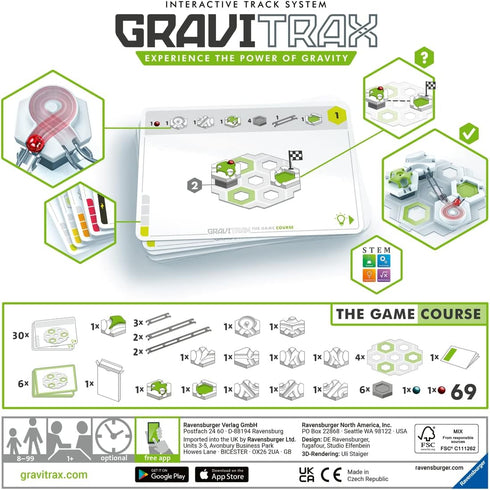 Set 8 Ravensburger GraviTrax Game - Exciting Marble Run Adventure | Brain-Boosting STEM Toy | Fun Obstacle Course |