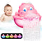 Light Up Bath Toys, Dinosaur Bath Bubble Machine with Colourful Light for Kids Ages 1-5, Birthday Gift