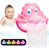 Light Up Bath Toys, Dinosaur Bath Bubble Machine with Colourful Light for Kids Ages 1-5, Birthday Gift