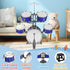 Upgraded Kids Drum Set for Toddlers 1-3, Plastic Musical Jazz Drum Instruments Kit for Birthday