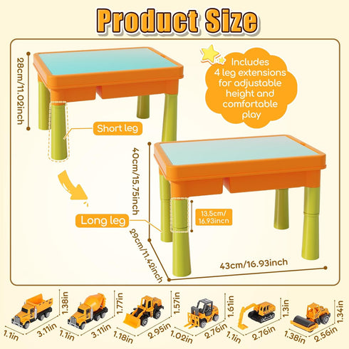 2.6lbs 6 Lehoo Castle Sensory Table with Sensory Sand, Indoor Sensory Bin with Lid & Play Sand, Construction Kit
