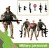 SCAHOW 6pcs 3 4 5 6 7+ Playsets Military Action Figures, Soldier Toys for Year Old Boys, Amy Men Action Figures