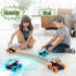 LODBY Dinosaur Trucks Toys for Kids 3-5 Years, Friction Powered Dino Vehicles for Outdoor Play