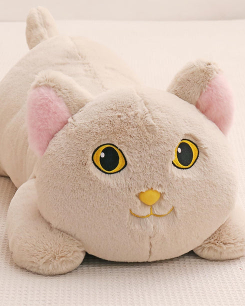 26.4 inch 5 lbs Cat Weighted Stuffed Animals, Large Plush Toy Pillow, Soft Kawaii Gifts for Adults and Kids