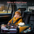 VSSTECH 5 Inch 360 Baby Car Camera & Rear-Facing Infant Monitor with IR Night Vision, Rotatable, Simple Backseat