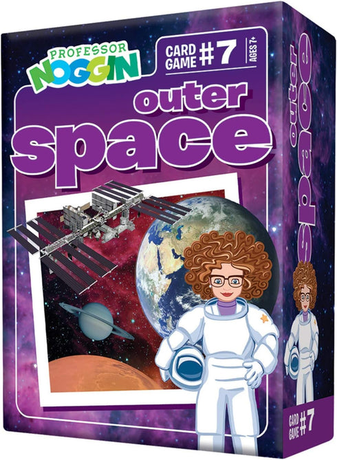 Professor Noggin's Outer Space Trivia Card Game - Educational Game for Kids - Trivia, True or False, Ages 7+