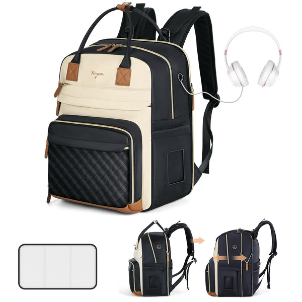 Diaper Bag Backpack - Extra Large Diaper Bag for 2 Kids Twin,