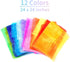 12pcs Square Juggling Silk Dance Scarves, 24 Inches Magic Tricks Performance Props Accessories in 12 Colors