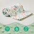 Carseat-30x40 Inches DuShow Leaf Baby Blanket for Girls - Ultra Soft Double Layer Minky Blanket with Dotted Backing