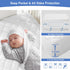 2 Pack 4" 9", 52"x28", GRT Waterproof Crib Mattress Protector, Quilted Baby Mattress Cover Fitted Deep Pocket from up