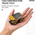 BRRRRT 1/64 Toy,8-Channel 3+ RC Dump Truck,Full Proportion Mini Dump Truck Remote Control Toy with Metal Bed & Light