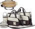 Ckuakiwu Diaper Bag, 5Pcs Diaper Bag, Large Capacity Waterproof Baby Travel with Changing