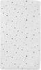 TL Care Printed 100% Natural Cotton Jersey Knit Cradle/Bassinet Sheet, 18 x 36 Fitted, Gray Stars and Moons