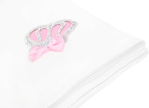 Charming Pink Jewels Crown Swaddle Blanket for Newborns
