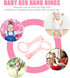 3 Pairs Children's Bed Pull Ring Walking Assistant Rings - Baby Toy Accessories for Crib Playpen, Toddler Vertical (PP)