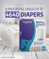 8 Pack, 30% 4640 Babyfeel Refills for DEKOR PLUS Diaper Pails, Exclusive Extra Thickness, Fresh Powder Scent, Holds up