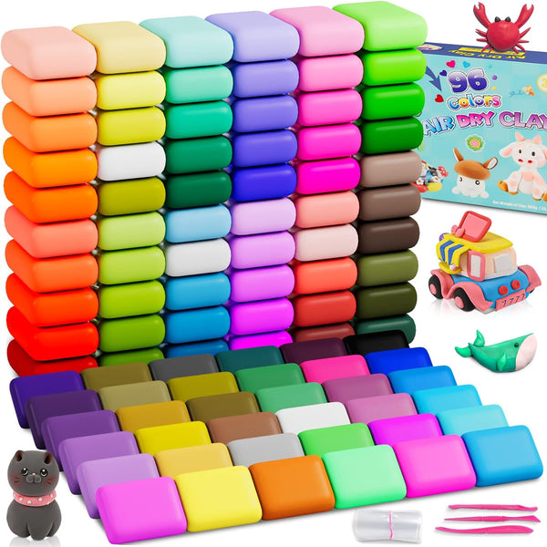 Air Dry Clay 96 Colors, Modeling Clay Kit, Model Magic Sculpting Set,