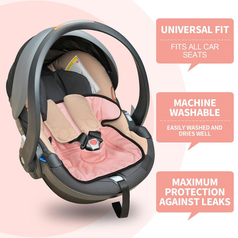 HunnmingRe 2 Pack Floral Car Seat Protector for Potty Training Waterproof Piddle Pad Cover from Spillages Nappy Leaks