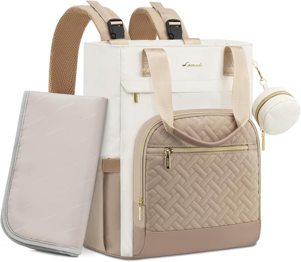 LOVEVOOK Diaper Bag Backpack, Large Capacity Portable Baby Bag with Foldable Diaper