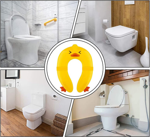 Toilet Potty Training Seat Cover, Travel Toilet Seat, Folding Non Slip Silicone Pads, Travel Portable Reusable Kids
