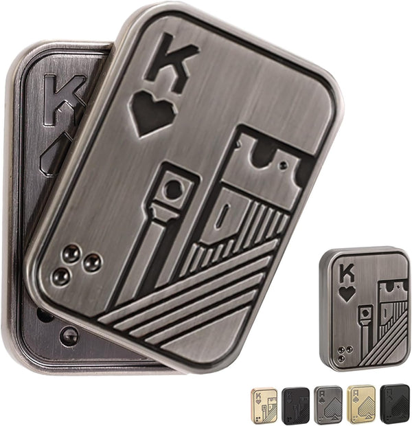 Fidget Toys Adults, Metal Poker Fidget Slider, Magnetic Poker Push Card, Cool