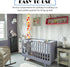 Large Gray Snowflake Hanging Diapers Bag and Crib Diaper Stacker, Nursery Hanging Organizer with Handlebar for Bedside