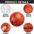 Liberty Imports 4 PCS Inflatable Mini Basketball Toy Replacement Rubber Balls with Pump for Indoor Miniature Hoop or