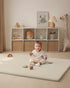 50x50 Blissful Diary Vegan Leather Baby Play Mat, Thick Foam Cushioned & Waterproof Playpen Mat for Infants
